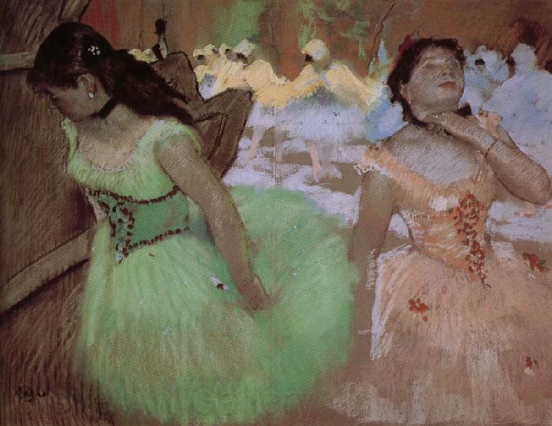 Edgar Degas Dancer entering with veil